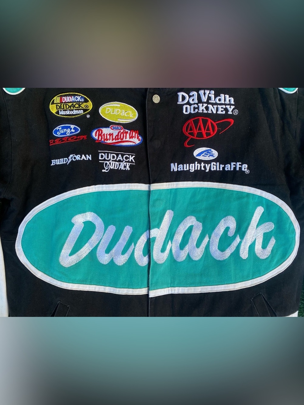 Dudack Embroidered NASCAR Racing Jacket - Picture 2 of 6
